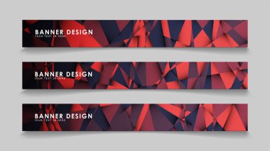 Kırmızı siyah geometrik degrade arka planlarile soyut dikdörtgen vektör afiş. tasarım şablonları. gelecek Poster şablonu tasarımı