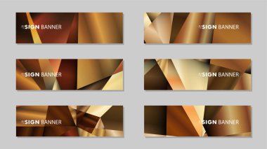 Lüks geometrik degrade arka planlarile soyut dikdörtgen vektör afiş . tasarım şablonları. gelecek Poster şablonu tasarımı