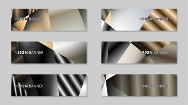 Metal geometrik degrade renklerin bir arka plan ile soyut dikdörtgen vektör afiş. tasarım şablonu. gelecek Poster şablonu tasarımı