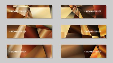 Lüks geometrik degrade arka planlarile soyut dikdörtgen vektör afiş . tasarım şablonları. gelecek Poster şablonu tasarımı