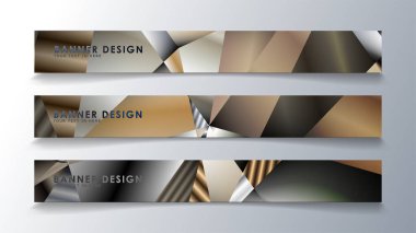 Metal geometrik degrade renklerin bir arka plan ile soyut dikdörtgen vektör afiş. tasarım şablonu. gelecek Poster şablonu tasarımı