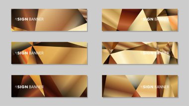 Lüks geometrik degrade arka planlarile soyut dikdörtgen vektör afiş . tasarım şablonları. gelecek Poster şablonu tasarımı