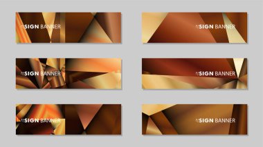 Lüks geometrik degrade arka planlarile soyut dikdörtgen vektör afiş . tasarım şablonları. gelecek Poster şablonu tasarımı