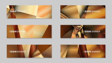 Lüks geometrik degrade arka planlarile soyut dikdörtgen vektör afiş . tasarım şablonları. gelecek Poster şablonu tasarımı