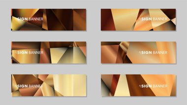 Lüks geometrik degrade arka planlarile soyut dikdörtgen vektör afiş . tasarım şablonları. gelecek Poster şablonu tasarımı