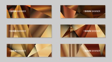 Lüks geometrik degrade arka planlarile soyut dikdörtgen vektör afiş . tasarım şablonları. gelecek Poster şablonu tasarımı