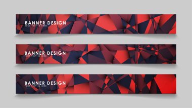 Kırmızı siyah geometrik degrade arka planlarile soyut dikdörtgen vektör afiş. tasarım şablonları. gelecek Poster şablonu tasarımı