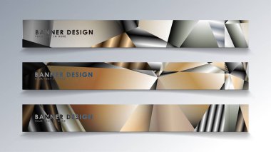 Metal geometrik degrade renklerin bir arka plan ile soyut dikdörtgen vektör afiş. tasarım şablonu. gelecek Poster şablonu tasarımı