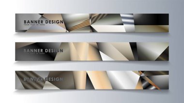 Metal geometrik degrade renklerin bir arka plan ile soyut dikdörtgen vektör afiş. tasarım şablonu. gelecek Poster şablonu tasarımı