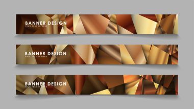 Lüks geometrik degrade arka planlarile soyut dikdörtgen vektör afiş . tasarım şablonları. gelecek Poster şablonu tasarımı