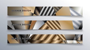 Metal geometrik degrade renklerin bir arka plan ile soyut dikdörtgen vektör afiş. tasarım şablonu. gelecek Poster şablonu tasarımı