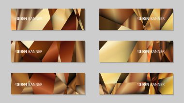 Lüks geometrik degrade arka planlarile soyut dikdörtgen vektör afiş . tasarım şablonları. gelecek Poster şablonu tasarımı