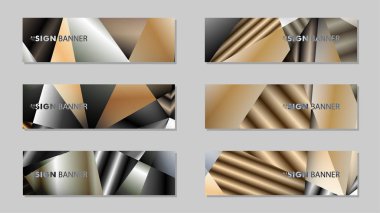 Metal geometrik degrade renklerin bir arka plan ile soyut dikdörtgen vektör afiş. tasarım şablonu. gelecek Poster şablonu tasarımı