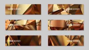 Lüks geometrik degrade arka planlarile soyut dikdörtgen vektör afiş . tasarım şablonları. gelecek Poster şablonu tasarımı