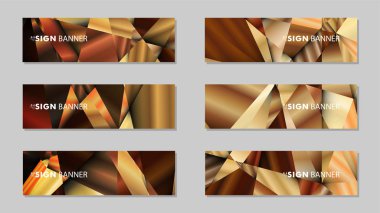 Lüks geometrik degrade arka planlarile soyut dikdörtgen vektör afiş . tasarım şablonları. gelecek Poster şablonu tasarımı