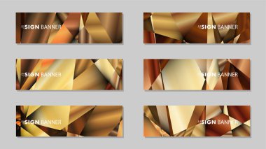 Lüks geometrik degrade arka planlarile soyut dikdörtgen vektör afiş . tasarım şablonları. gelecek Poster şablonu tasarımı