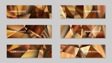 Lüks geometrik degrade arka planlarile soyut dikdörtgen vektör afiş . tasarım şablonları. gelecek Poster şablonu tasarımı