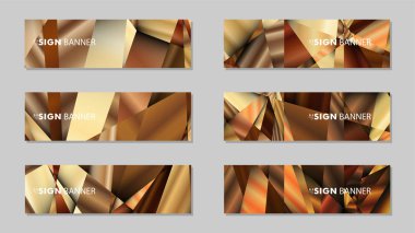 Lüks geometrik degrade arka planlarile soyut dikdörtgen vektör afiş . tasarım şablonları. gelecek Poster şablonu tasarımı