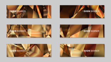 Lüks geometrik degrade arka planlarile soyut dikdörtgen vektör afiş . tasarım şablonları. gelecek Poster şablonu tasarımı