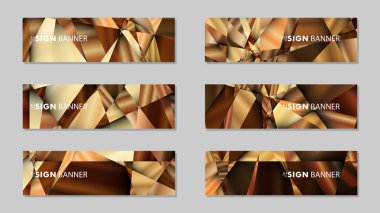 Lüks geometrik degrade arka planlarile soyut dikdörtgen vektör afiş . tasarım şablonları. gelecek Poster şablonu tasarımı