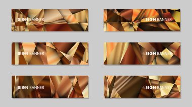 Lüks geometrik degrade arka planlarile soyut dikdörtgen vektör afiş . tasarım şablonları. gelecek Poster şablonu tasarımı