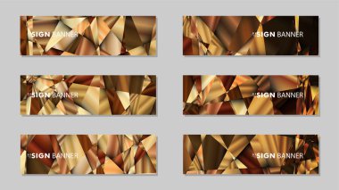 Lüks geometrik degrade arka planlarile soyut dikdörtgen vektör afiş . tasarım şablonları. gelecek Poster şablonu tasarımı
