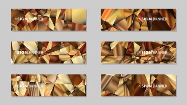 Lüks geometrik degrade arka planlarile soyut dikdörtgen vektör afiş . tasarım şablonları. gelecek Poster şablonu tasarımı