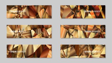 Lüks geometrik degrade arka planlarile soyut dikdörtgen vektör afiş . tasarım şablonları. gelecek Poster şablonu tasarımı