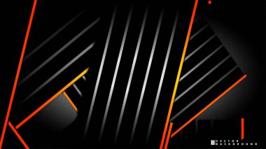 Soyut vektör arka planı. Geometrik Çizgiler