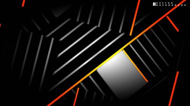 Soyut vektör arka planı. Geometrik Çizgiler