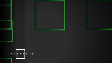 Vektör Modern Soyut Kareler Arka Planlar . siyah yeşil degrade ile. eps 10 şablonu