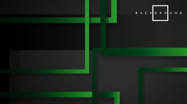 Vektör Modern Soyut Kareler Arka Planlar . siyah yeşil degrade ile. eps 10 şablonu