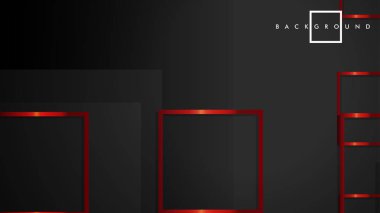 Vektör Modern Soyut Kareler Arka Planlar . siyah ve kırmızı metal renk degradesi ile. eps 10 şablonu