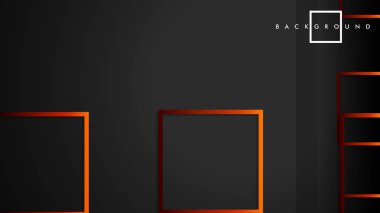 Vektör Modern Soyut Kareler Arka Planlar . siyah kırmızı turuncu degrade ile. eps 10 şablonu