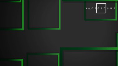 Vektör Modern Soyut Kareler Arka Planlar . siyah yeşil degrade ile. eps 10 şablonu