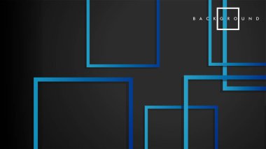 Vektör Modern Soyut Kareler Arka Planlar . siyah yeşil degrade ile. eps 10 şablonu