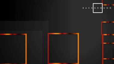 Vektör Modern Soyut Kareler Arka Planlar . siyah ve metal renk degradesi ile. eps 10 şablonu