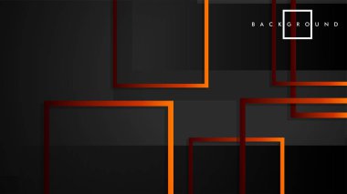 Vektör Modern Soyut Kareler Arka Planlar . siyah kırmızı turuncu degrade ile. eps 10 şablonu