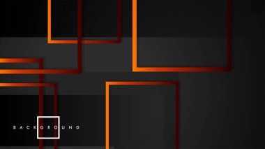 Vektör Modern Soyut Kareler Arka Planlar . siyah kırmızı turuncu degrade ile. eps 10 şablonu