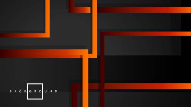 Vektör Modern Soyut Kareler Arka Planlar . siyah kırmızı turuncu degrade ile. eps 10 şablonu