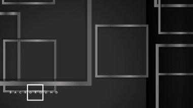 Lüks parlak gri kare ile soyut metal vektör arka plan