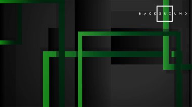 Vektör Modern Soyut Kareler Arka Planlar . siyah yeşil degrade ile. eps 10 şablonu
