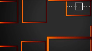 Vektör Modern Soyut Kareler Arka Planlar . siyah kırmızı turuncu degrade ile. eps 10 şablonu
