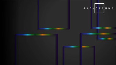 Modern Soyut Vektör Kutusu Arka Plan. renkli degrade şeritler ile. eps 10 şablonu