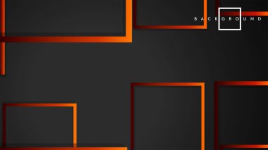 Vektör Modern Soyut Kareler Arka Planlar . siyah kırmızı turuncu degrade ile. eps 10 şablonu