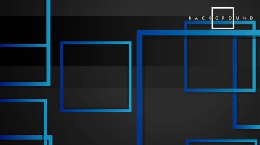 Vektör Modern Soyut Kareler Arka Planlar . siyah yeşil degrade ile. eps 10 şablonu