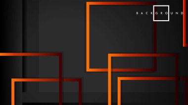 Vektör Modern Soyut Kareler Arka Planlar . siyah kırmızı turuncu degrade ile. eps 10 şablonu