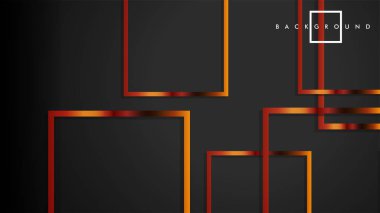 Vektör Modern Soyut Kareler Arka Planlar . siyah ve metal renk degradesi ile. eps 10 şablonu
