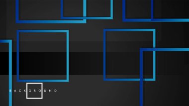 Vektör Modern Soyut Kareler Arka Planlar . siyah yeşil degrade ile. eps 10 şablonu