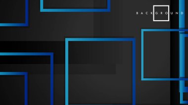 Vektör Modern Soyut Kareler Arka Planlar . siyah yeşil degrade ile. eps 10 şablonu